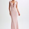 Ezra Lace Maxi Dress - Powder Pink