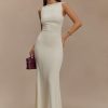 Tarna Sleeveless Slinky Maxi Dress - Bone