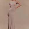 Tamsin Short Sleeve Modal Maxi Dress - Mushroom