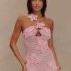 Kyla Floral Crochet Mini Dress - Pink