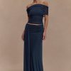 Arna Mesh Maxi Skirt - Midnight Blue
