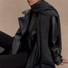 MESHKI Knit Scarf - Charcoal Marle