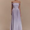 Coco Dropped Waist Maxi Dress - Lilac