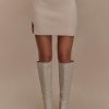 Annabelle Knit Mini Skirt - Cream