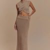 Sloane Knit Maxi Skirt - Latte