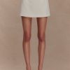 Alix Suiting Mini Skort - Ivory