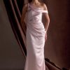 Dalia Off Shoulder Satin Maxi Dress - Soft Pink