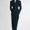 Penelope Pleated High Waisted Pants - Black