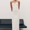 Angelie Suiting Maxi Skirt - Ivory
