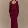 Kingston Knit Maxi Dress - Merlot