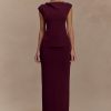 Francisca Mid Rise Knit Maxi Skirt - Merlot