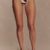 Marquise Bikini Bottom - Chocolate Deco Fleur Print