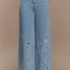 Carmella Embroided Jeans - Mid Blue