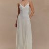 Catherine Crochet Pearl Maxi Dress - White