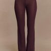 Malani Wide Leg Knit Pants - Chocolate
