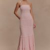 Finley Pointelle Knit Maxi Dress - Baby Pink
