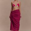 Evie Cotton Sarong - Wine