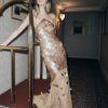 Jenny Hand Embellished Maxi Dress - Gold