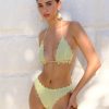 Sadie Pearl Knit Bikini Bottom - Seafoam Green